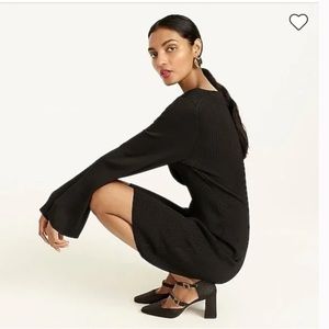 J. Crew Ribbed square neck sweater dress